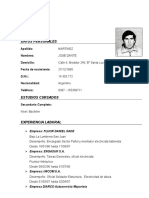 Curriculum Vitae Modelo