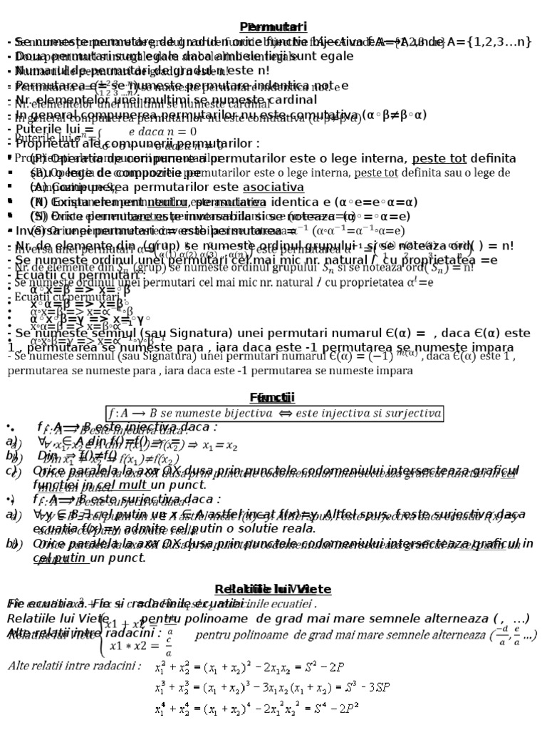 Permutari Matrice Determinanti | PDF