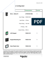 Parts List: Drives & Soft Starts Configurator