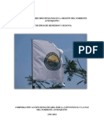 Informe de Derechos Humanos Nordeste Antioqueño año 2015