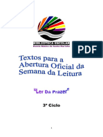 Texto Abertura para o 3º Ciclo