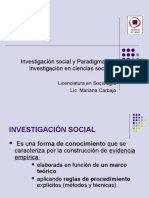 1 - Investigación Social y Paradigmas Científicos