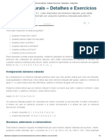 Números Naturais - Detalhes e Exercícios - Matemática - Colégio Web