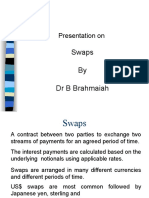 Swaps by DR B Brahmaiah: Presentation On