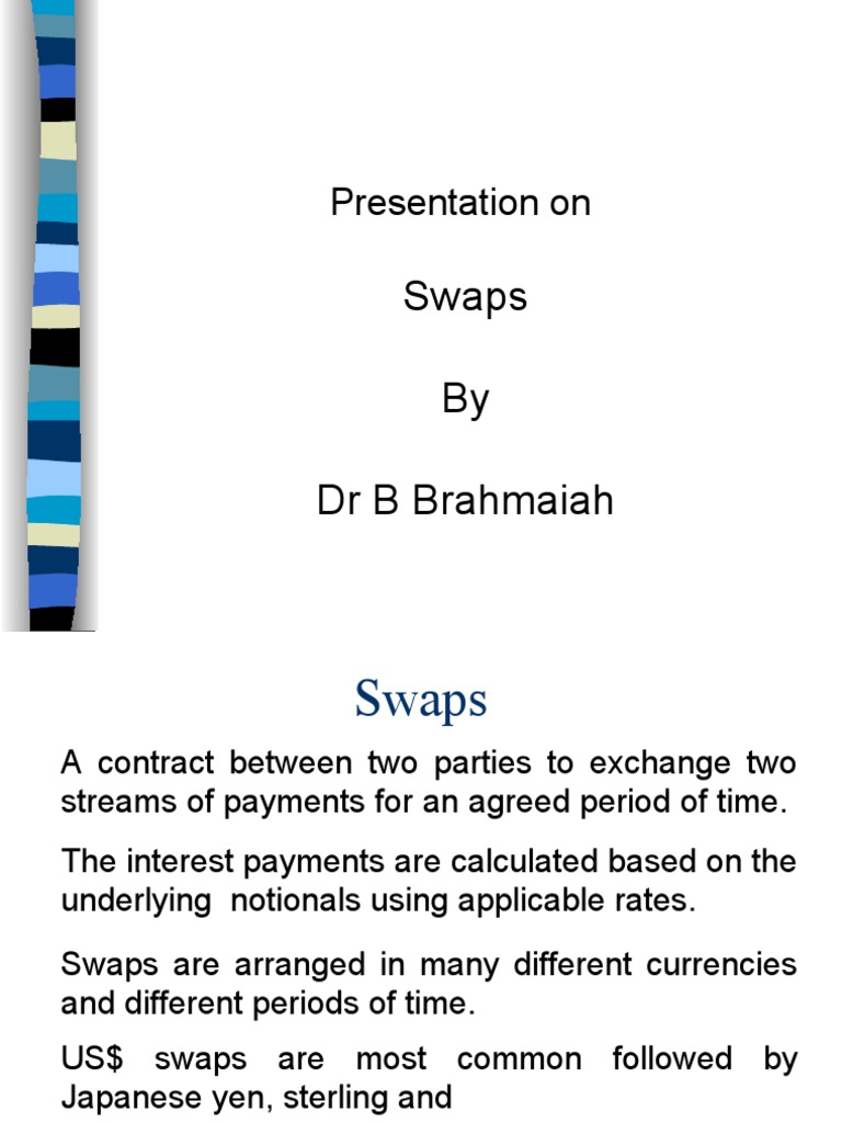 Swaps by DR B Brahmaiah: Presentation On | Download Free PDF | Swap ...