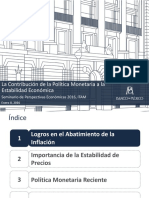 Política Monetaria BANXICO