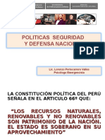 Politicas de Seguridad y Defensa Nacional