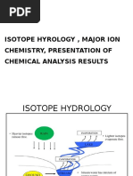 Isotope Hyrology, Major Ion Chemistry, Presentation of Chemical Analysis Results