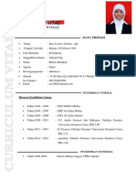 CV Daftar Riwayat Hidup