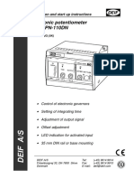 Installation and start up guide for electronic potentiometer