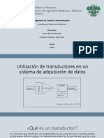 Utilización de Transductores en Un Sistema de Adquisición de Datos