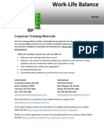 Work-Life Balance Sample PDF