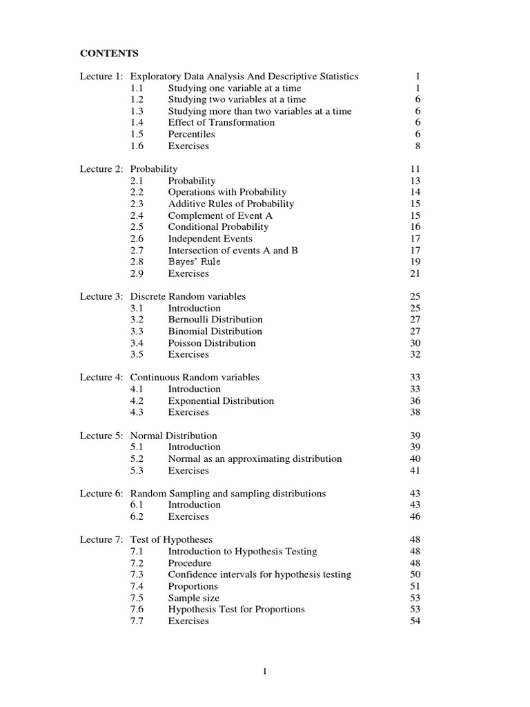Statistics Handbook Overview | PDF | Statistics | Variance