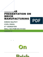 Seminar Presentation On Brick Manufacturing