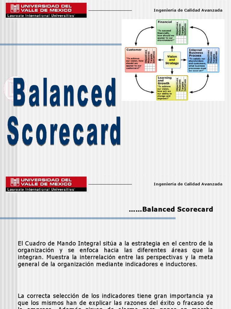 Qué es el Balanced Scorecard | PDF | Calidad (comercial) | Business