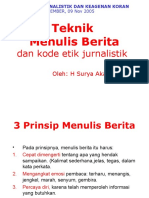 Teknik Menulis Berita