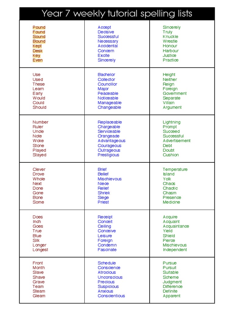 year-7-spelling-pdf