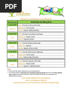 Ementa Berçário 14 a 18-03-2016