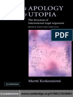 From Apology to Utopia the Structure of International Legal Argument
