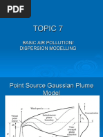 Topic 7 Basic Air Pollution Modelling