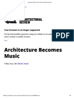 Architecture Becomes Music