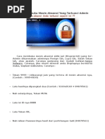 Download Cara Membuka Mesin Absensi Yang Terkunci Admin by Ony Andriyanto SN304844737 doc pdf