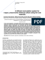 Development of Efficient Recirculation System For Tilapia