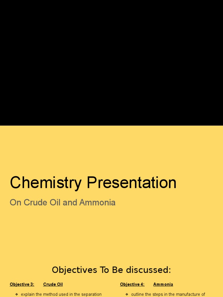 Crude Oil and Ammonia: Processes & Impact | PDF | Kerosene | Petroleum