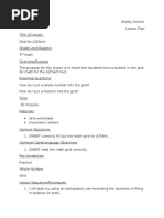 grid for azmerit lesson plan