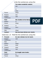 Exercise 1.0: Rewrite The Sentences Using The Various Pronouns