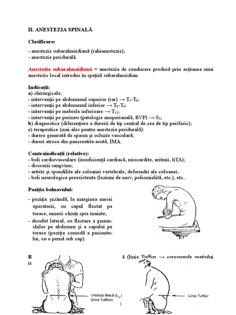 Anestezia Spinala | PDF