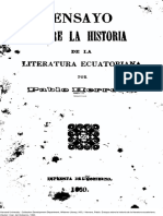La Historia de La Literatura Ecuatoriana