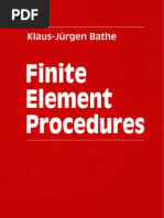 FEA - Finite Element Procedures by K J Bathe