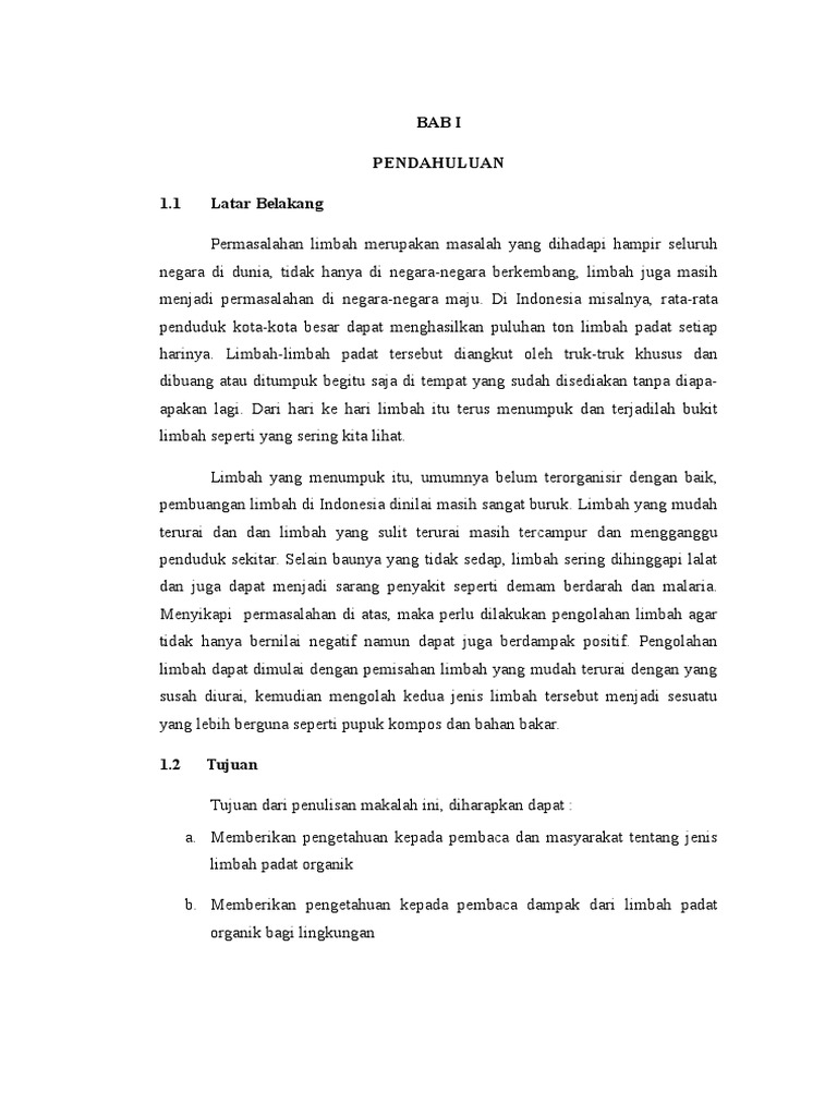 Makalah Pengolahan Sampah Organik.doc