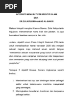 Download INTEGRITI MENURUT PERSPEKTIF ISLAM - DR ZUL by TUAN ASMAWI TUAN UMAR SN3048690 doc pdf