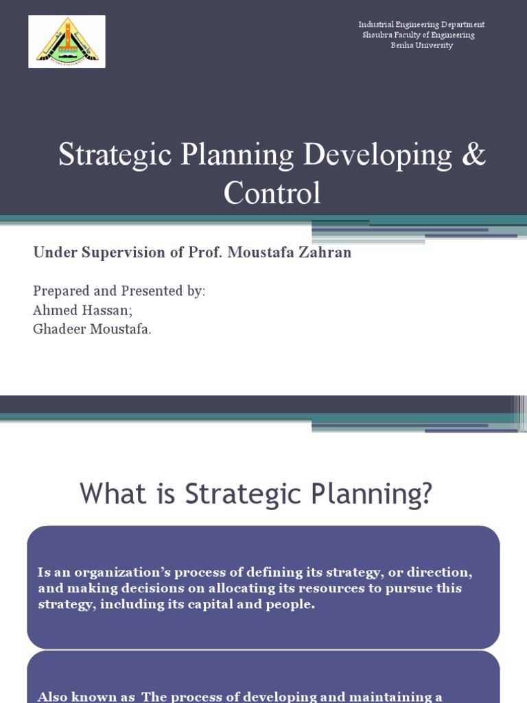 Strategic Planning Development Guide | PDF | Strategic Management ...