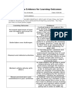 Carlos End of Diploma Evidence For Learning Outcomes