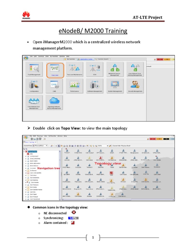 eNodeB Alarm Management Training Guide | PDF | Software | Digital ...