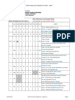 DePS Calendar 2014 - 2015