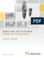 BEGO Implant Systems Product Catalogue 2015-2016 PDF