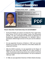 (Philippine Elections 2010) Binay, Jojo: Vice-Pres Candidate Profile