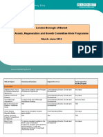 London Borough of Barnet Assets, Regeneration and Growth Committee Work Programme March-June 2016