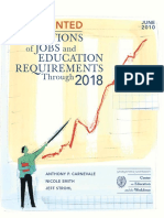 Projections of Jobs 2018