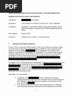 Cal Report On Sexual Harassment Allegations