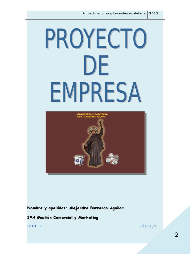 Proyecto de Empresa San Francisco Solano | PDF