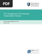 Download RCOG Guidelines - Gestational Trophoblastic Disease by mob3 SN304906025 doc pdf