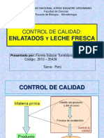 Control de Calidad de Enlatados y Leche Fresca Mejorado