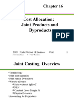 Cost Allocation: Joint Products and Byproducts: 2009 Foster School of Business Cost Accounting L.Ducharme 1