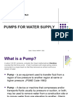 Module 8 Pumps For Water Supply 1 Revised