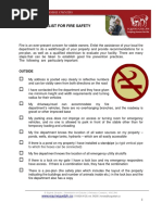 Guelph Fire Safety Checklist